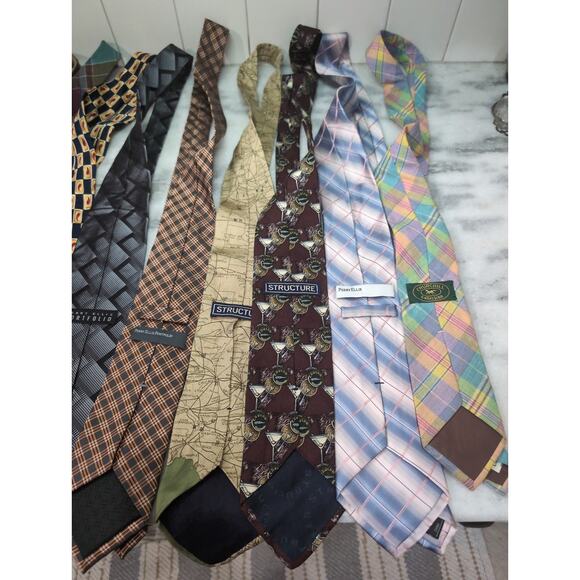 Bulk Neck Tie Lot #13, 10 Men's Ties Bundle, Assorted Patterns, Wholesale Pack‎ - Picture 6 of 7